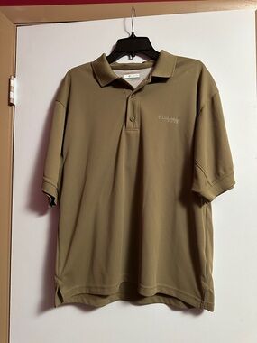 Columbia PFG Men’s Polo Shirt Omni-Shade Olive Green